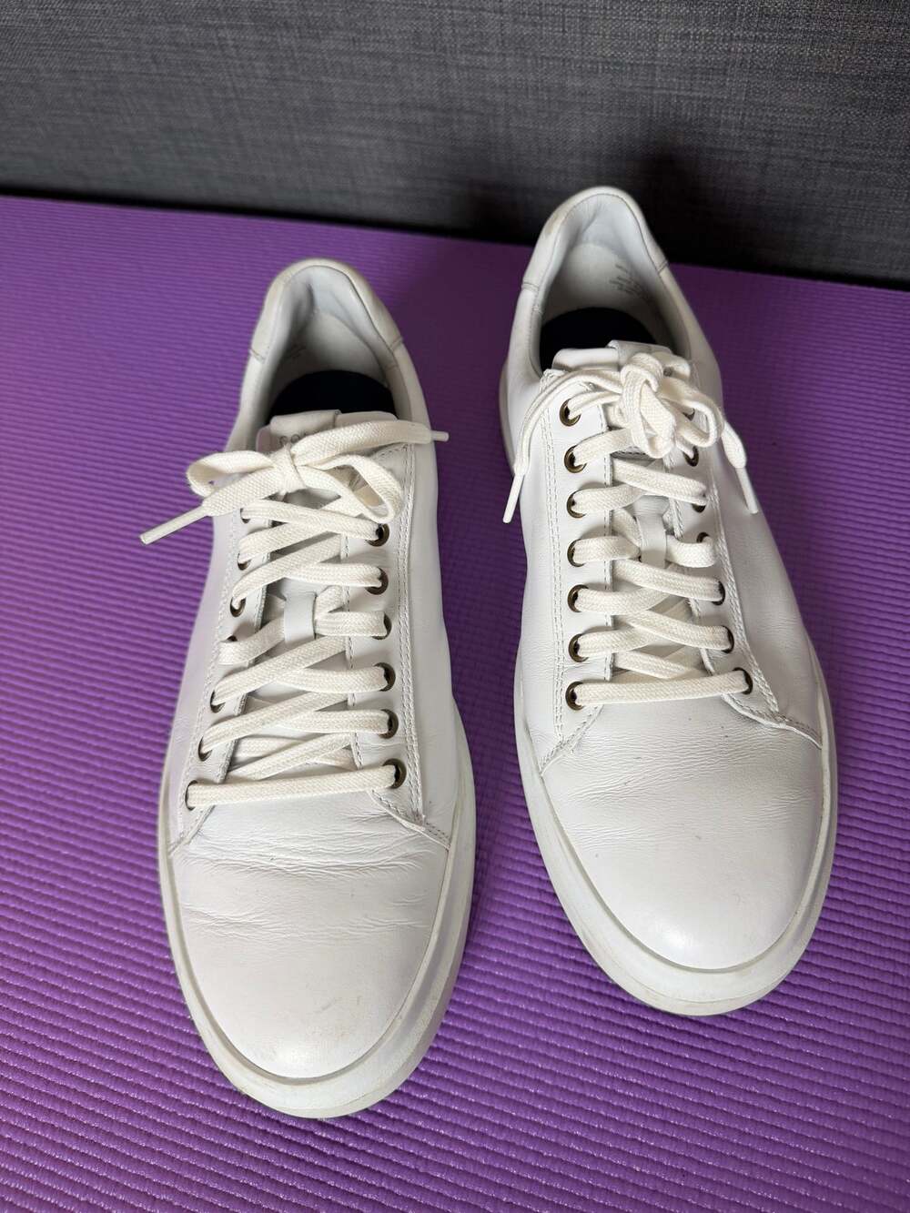 Cole Haan GrandPrø Men’s White Leather Low Top Sneakers Size 9M Lace Up